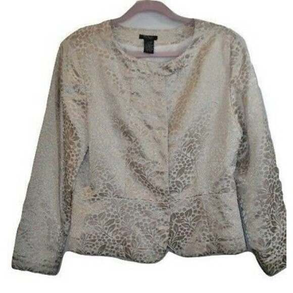 Bob Mackie Jackets & Blazers - Vintage Bob Mackie Studio Womens Classy Lined Jacket Cropped Blazer Size 12